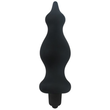 Анальна пробка з вібрацією Adrien Lastic Bullet Amuse Black, макс. діаметр 3,9 см