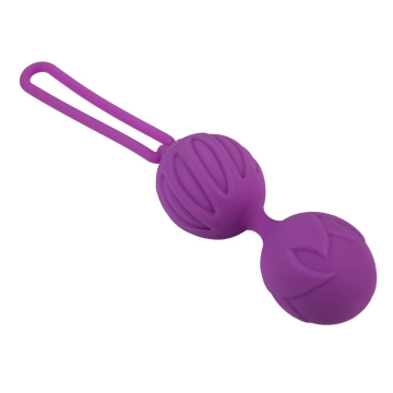 Вагінальні кульки Adrien Lastic Geisha Lastic Balls BIG Violet (L), діаметр 4 см, вага 90 гр