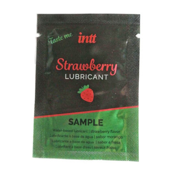 Пробник лубриканту на водній основі Intt Strawberry, 2 мл