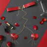 Пестис-сердечка з ланцюжками та чокером JSY Nipple Sticker RT236114 Red