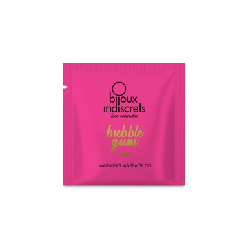 Пробник масажної олії Bijoux Indiscrets Light my Fire – Strawberry Bubblegum, 2 мл