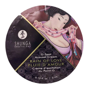 Пробник крема для стимуляции точки G Shunga RAIN OF LOVE, 3 мл