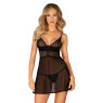 Еротичний комплект Obsessive Chemeris babydoll & thong XL/2XL, пеньюар та стрінги