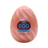 Мастурбатор-яйце Tenga Egg Spiral, щільний TPE, пробник лубриканту 5 мл