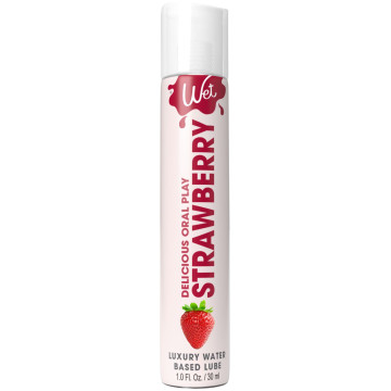 Лубрикант на водній основі Wet Oral Play Strawberry, 30 мл, їстівний, без цукру