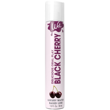 Лубрикант на водній основі Wet Oral Play Black Cherry, 30 мл, їстівний, без цукру