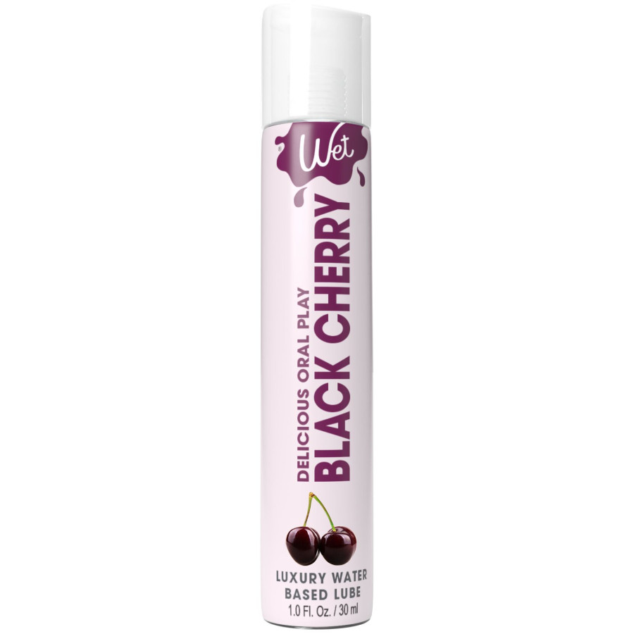 Лубрикант на водній основі Wet Oral Play Black Cherry, 30 мл, їстівний, без цукру