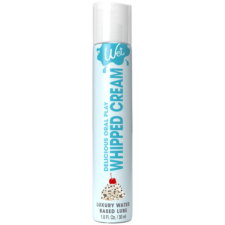 Лубрикант на водній основі Wet Oral Play Whipped Cream, 30 мл, їстівний, без цукру