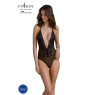 Боді Passion DROSERA BODY black, XXL/XXXL, високі вирізи, верх на зав’язках