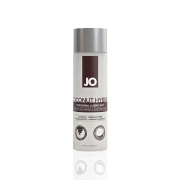 Змазка-крем з кокосовою олією JO Coconut Hybrid ORIGINAL, 240 мл біла