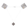 Затискачі для сосків з легкої підвіскою LOCKINK Adjustable Nipple Clamps with Light Pendant - Grey