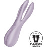 Кліторальний вібратор Satisfyer Threesome 2 Violet, 3 гнучкі пальчики, 3 мотори