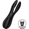 Кліторальний вібратор Satisfyer Threesome 2 Black, 3 гнучкі пальчики, 3 мотори