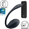 Смарт-віброяйце Satisfyer Ribbed Petal Connect App Black, керування зі смартфона, пульт ДК