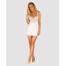 Сорочка Obsessive Amor Blanco underwire chemise & thong white L/XL