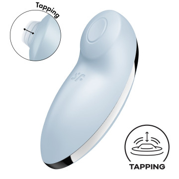 Вібростимулятор-пульсатор Satisfyer Tap & Climax 2 Blue