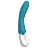 Вібратор точки G Liebe Bend It Rechargeable Ocean Blue, 10 режимів, дуже потужний, гнучкий стовбур