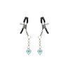 Затискачі для сосків Liebe Seele Glow-in-dark Nipple Clamps Light Blue
