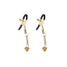 Затискачі для сосків Liebe Seele Hollow Heart Nipple Clamps Gold