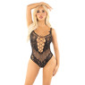 Боді Leg Avenue Rhinestone Net and Lace Bodysuit One Size, Black