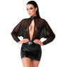 Сукня Noir Handmade F348 Powerwetlook and tulle dress - 4XL