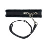 Нашийник із повідцем Punishment - Crystal Collar & Leash - Black