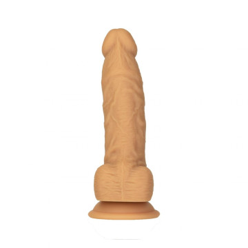Фалоімітатор Naked Addiction - Silicone Dual Density Dildo Vanilla, віброкуля в подарунок, 20.3 см