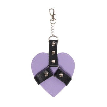 Брелок на карабіні для ключів Art of Sex Chained Heart, Лаванда