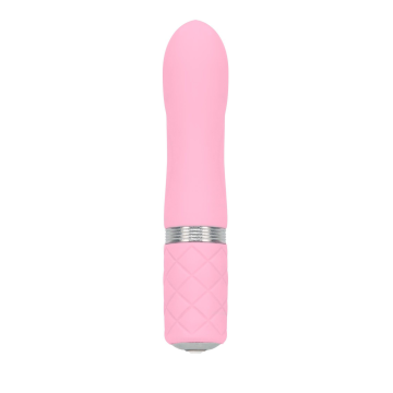 Розкішний вібратор PILLOW TALK - Flirty Pink з кристалом Сваровські, гнучка голівка