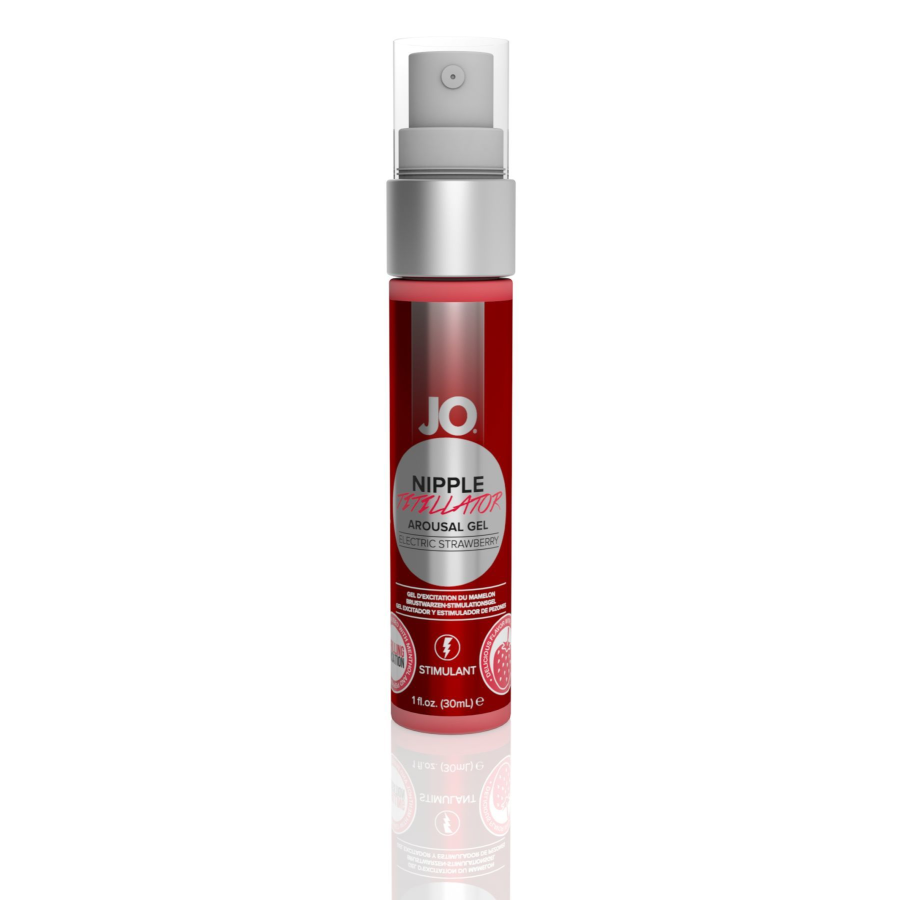 Гель для стимуляції сосків JO Nipple Titillator Strawberry (30 мл), ментол та перцева м’ята