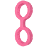 Наручники з силікону Doc Johnson The Cuffs Large - Pink, добре тягнуться, для рук і для ніг