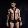 Еротичний чоловічий боді Потужний Саймон One Size Black
