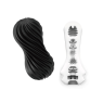 Мастурбатор Tenga Flex Rocky Black зі змінною інтенсивністю, можна скручувати