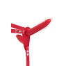 Подвійний страпон з вібрацією Fetish Tentation Vibrating Strap-On with Double Dildo Red