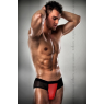 Розпродаж!!! Чоловічі трусики з червоним гульфіком Passion 007 THONG red XXL/XXXL