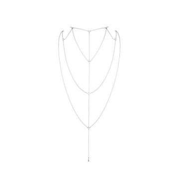 Ланцюжок для спини Bijoux Indiscrets Magnifique Back and Cleavage Chain - Silver, прикраса для тіла