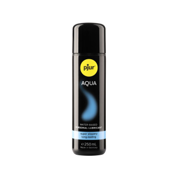 Лубрикант на водній основі pjur Aqua 250 мл, ефект оксамитової шкіри без прилипання