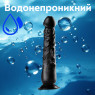 Фалоімітатор із присоскою Real Justin, медичний TPE, чорний, діаметр 4 см