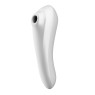 Смарт-вібратор та вакуумний стимулятор 2в1 Satisfyer Dual Pleasure White