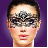 Ажурна маска на обличчя RIANNE S - Masque III зі стрічками-зав'язками