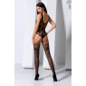 Ажурний бодістокінг з імітацією панчіх Passion BS074 black