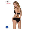Трусики з широкою гумкою і мереживом Passion PS001 PANTIES S, black
