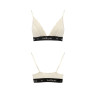 Еластичний топ з мереживом Passion PS001 TOP L, ecru