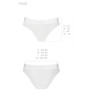 Трусики з прозорою вставкою Passion PS002 PANTIES S, white