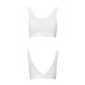 Топ з прозорою вставкою Passion PS002 TOP L, white