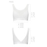 Топ з прозорою вставкою Passion PS002 TOP XL, white