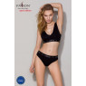 Трусики-сліпи з бавовни та еластаном Passion PS004 PANTIES S, black