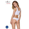 Трусики-бразиліана з бавовни Passion PS005 PANTIES S, white