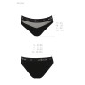Трусики з прозорою вставкою Passion PS006 PANTIES L, black