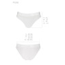 Трусики з прозорою вставкою Passion PS006 PANTIES XL, white